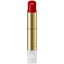 SensaiRed lipstick with gold casing on a white background. now at Blue salon.