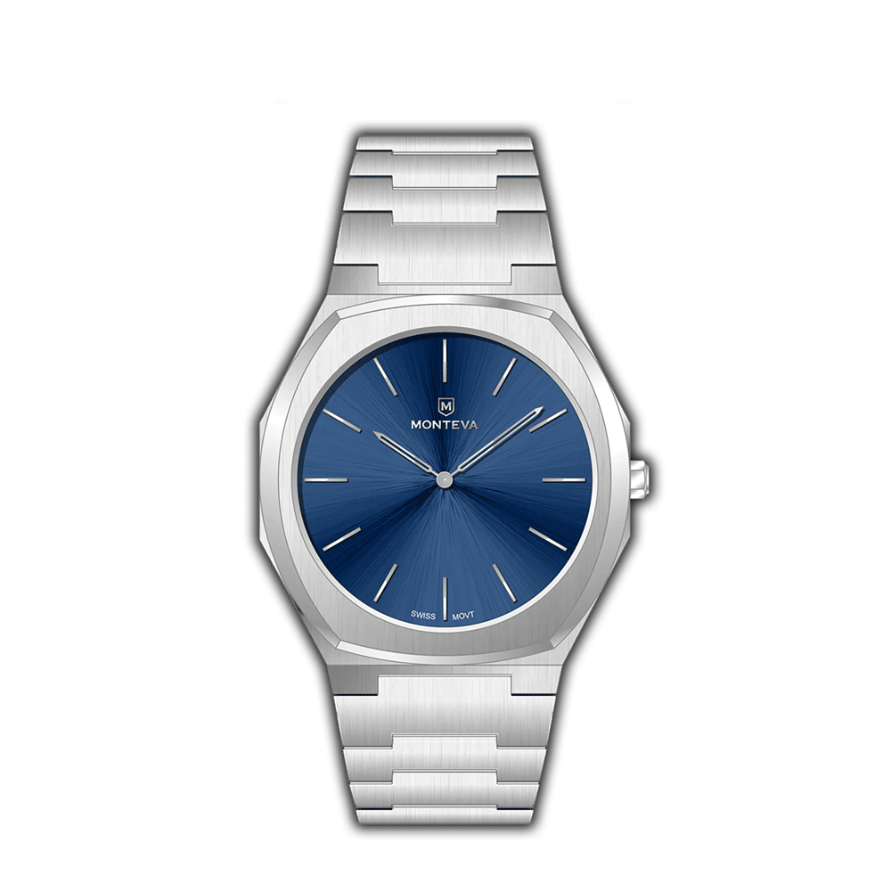 Monteva Slim Gents Watch with Dark Blue Dial