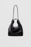 By Far Maxi Bea Creased Calf Leather Black – elegant black leather handbag at Paris Gallery Qatar