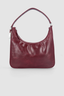 By Far Rhea Creased Calf Leather Sour Cherry – elegant leather handbag at Paris Gallery Qatar