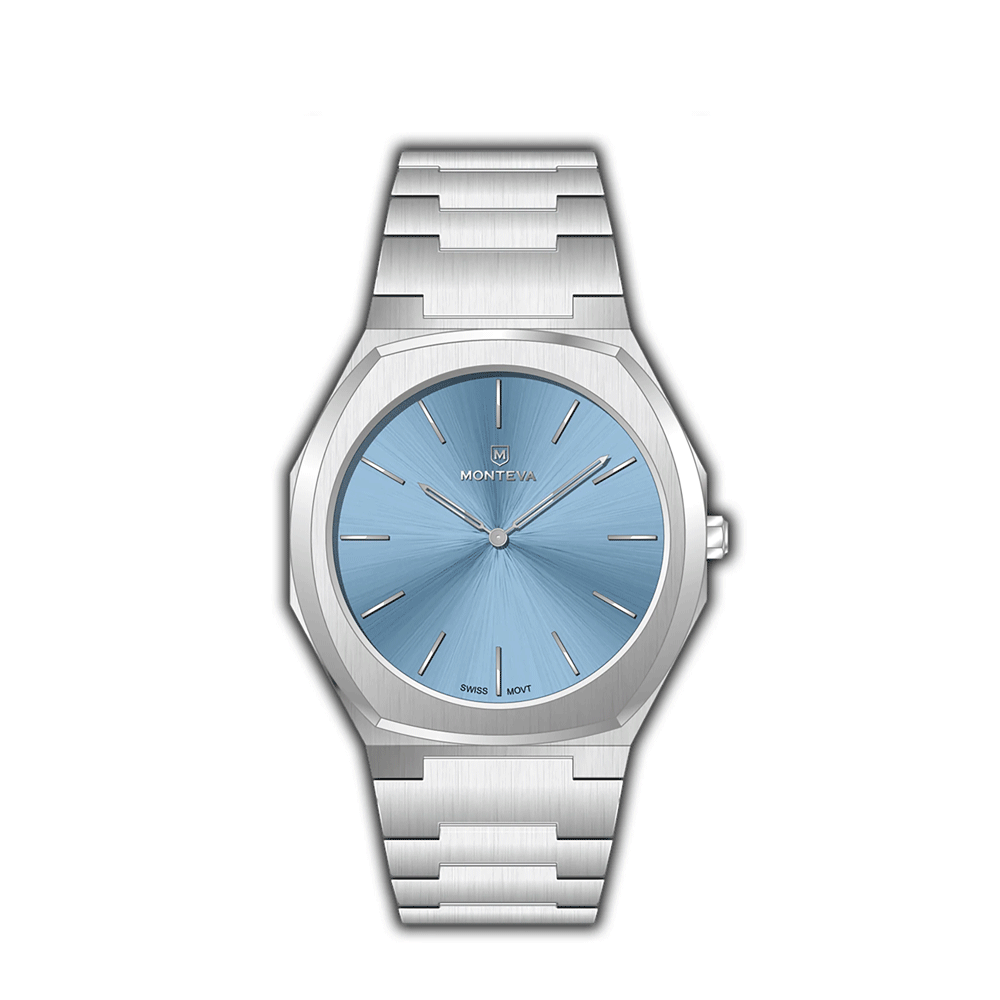 Monteva Slim SKA Gents Watch with Light Blue Dial