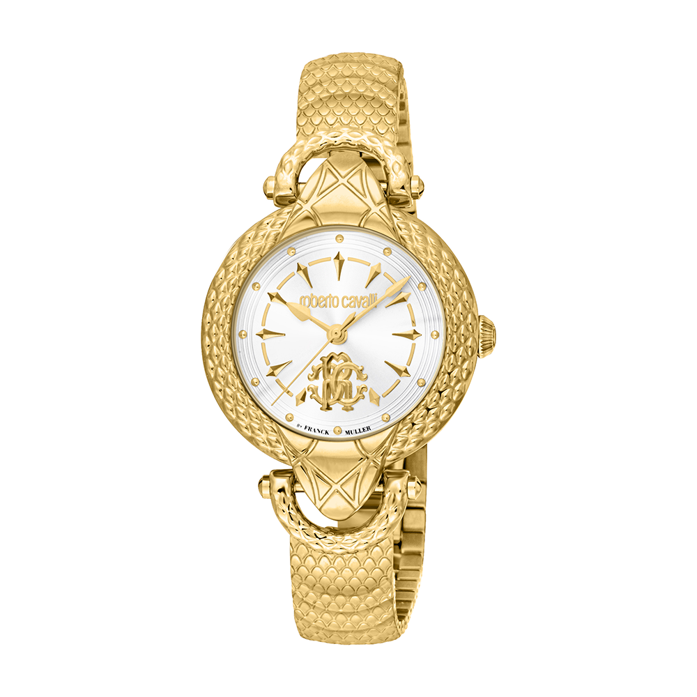 roberto cavalli　FRANCK MULLER　レディース　稼働品 Roberto Cavalli by Franck Muller Ladies Mother-of-Pearl Dial