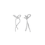 Shashi Caroline Bow Earring Silver – elegant bow-shaped silver earrings at Paris Gallery Qatar
