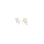 Shashi Double Nikita Stud Gold – elegant gold double stud earrings at Paris Gallery Qatar