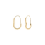 Shashi Mia Wave Hoop Gold – stylish wavy hoop earrings at Paris Gallery Qatar