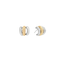 Shashi Triple Two Toned Hoop Silver – stylish dual-tone hoop earrings at Paris Gallery Qatar