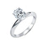 Silver-toned ring with a large, brilliant oval-cut clear cubic zirconia stone held by four prongs on a polished band.