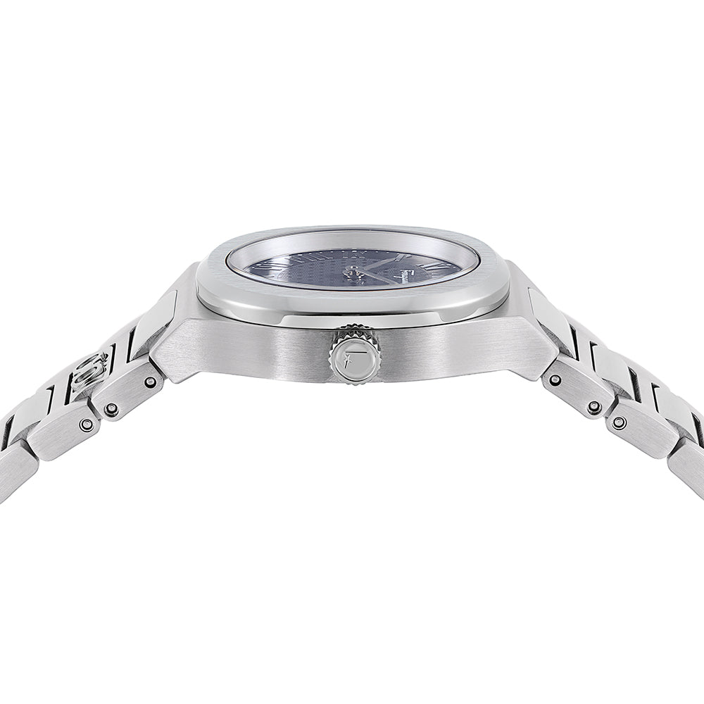 Ferragamo Elliptical Mother of Pearl Watch