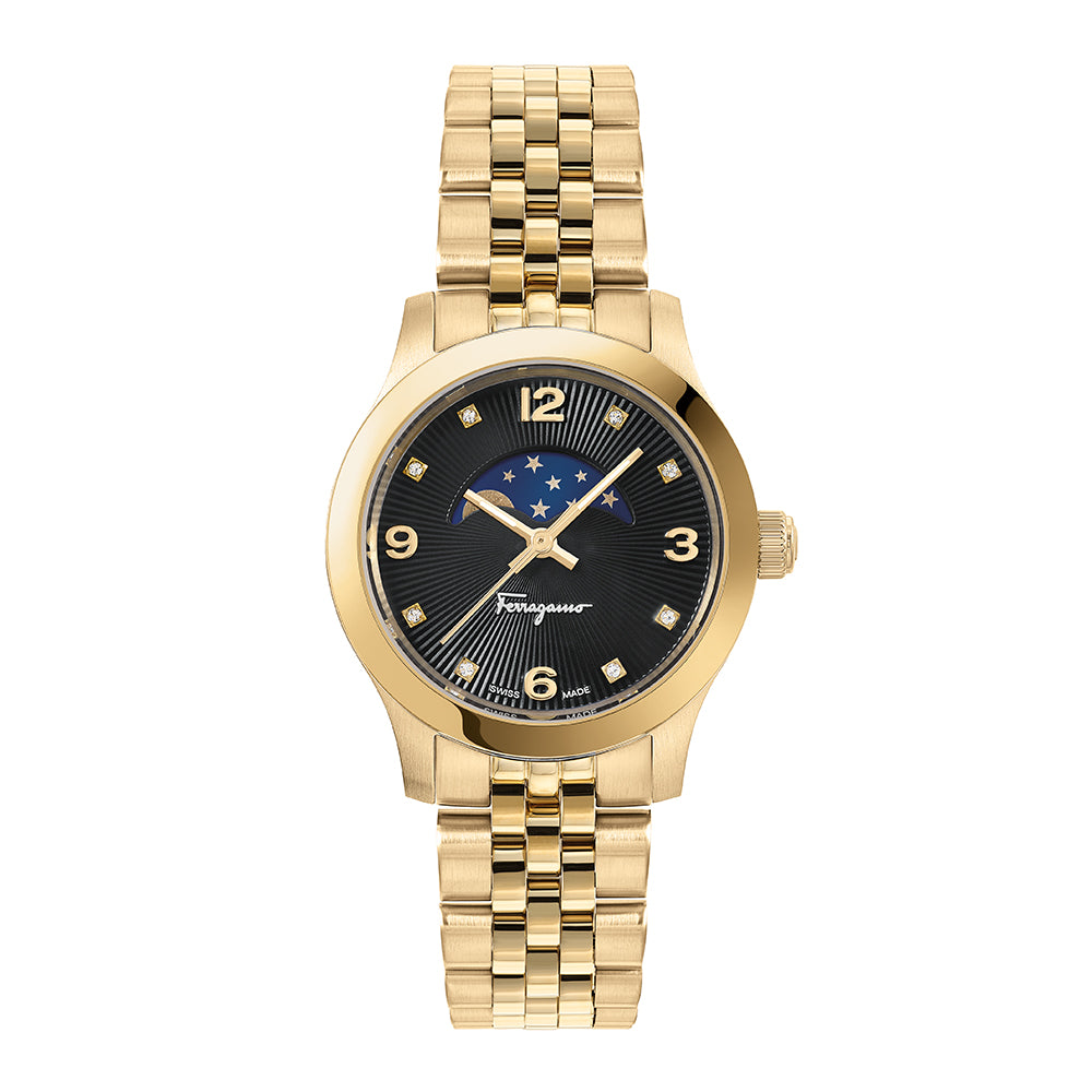 Ferragamo Duo Moonphase Ladies Watch