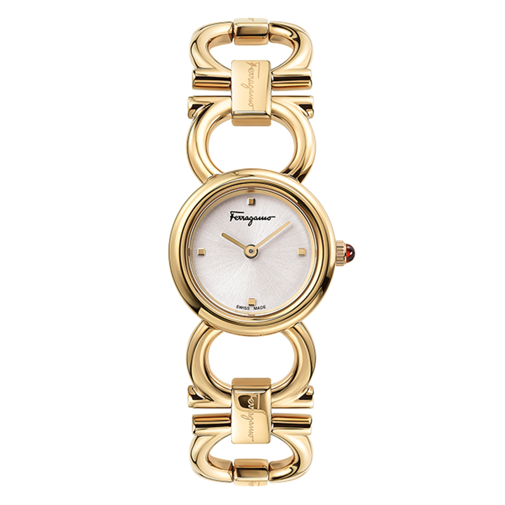 Double Gancini Round Watch