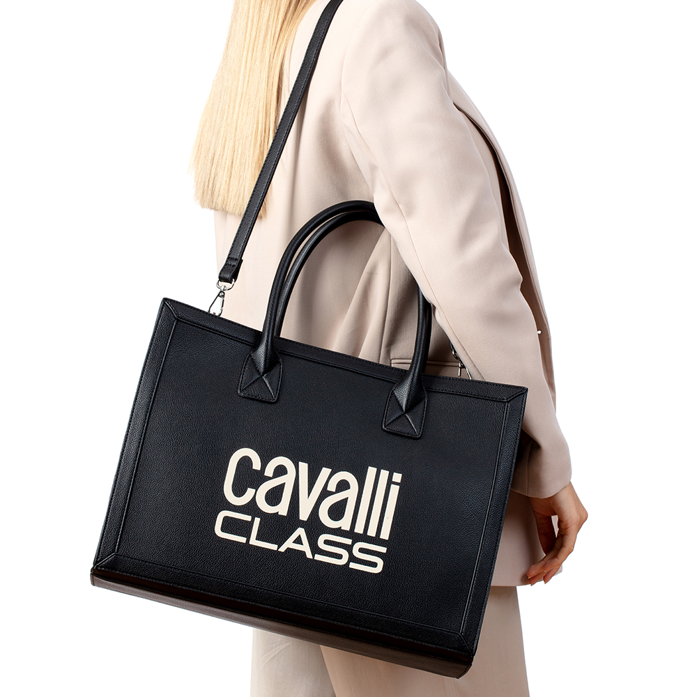 Cavalli Class Modena Tote Bag Black