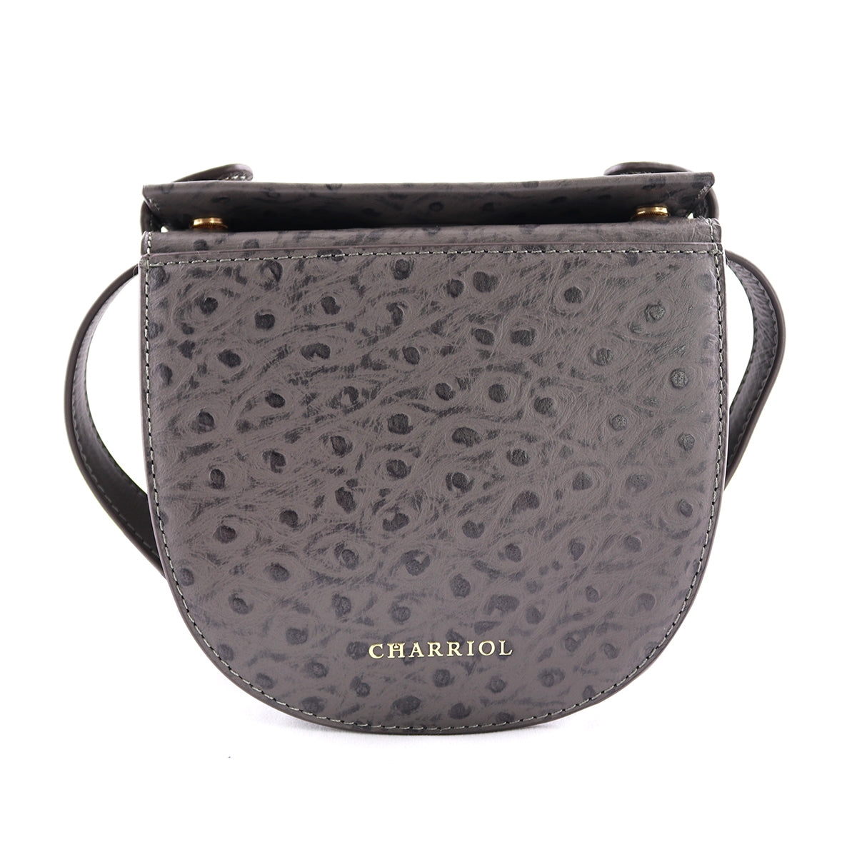 Passion Ostritch Crossbody Bag, Grey