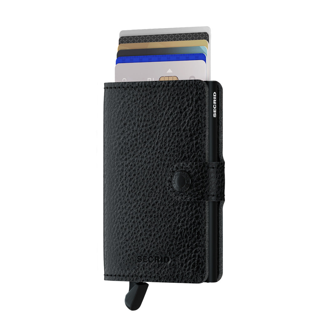 Miniwallet Vegetable Tanned Black