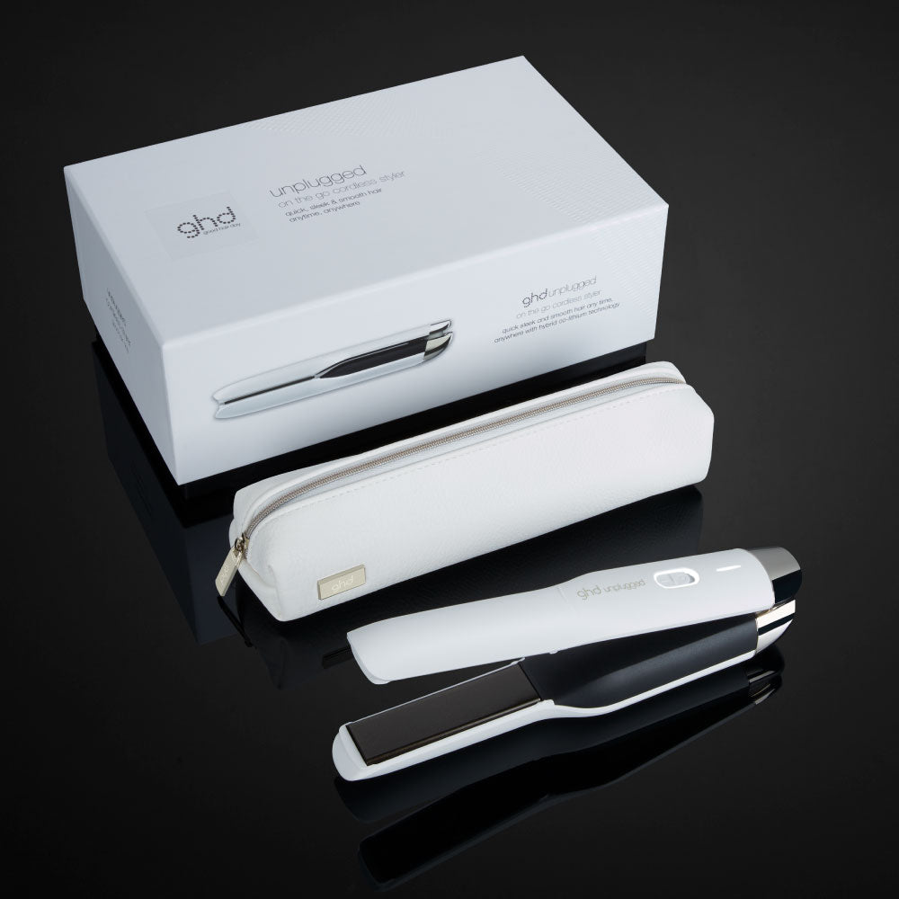 GHD Unplugged Cordless Hair Straightener (White)