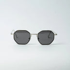 Vayo Polygon Metal Frame Sunglass Brown