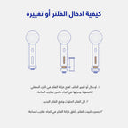 SH!FT Therapy Shower Head Water Sediment Filter X3