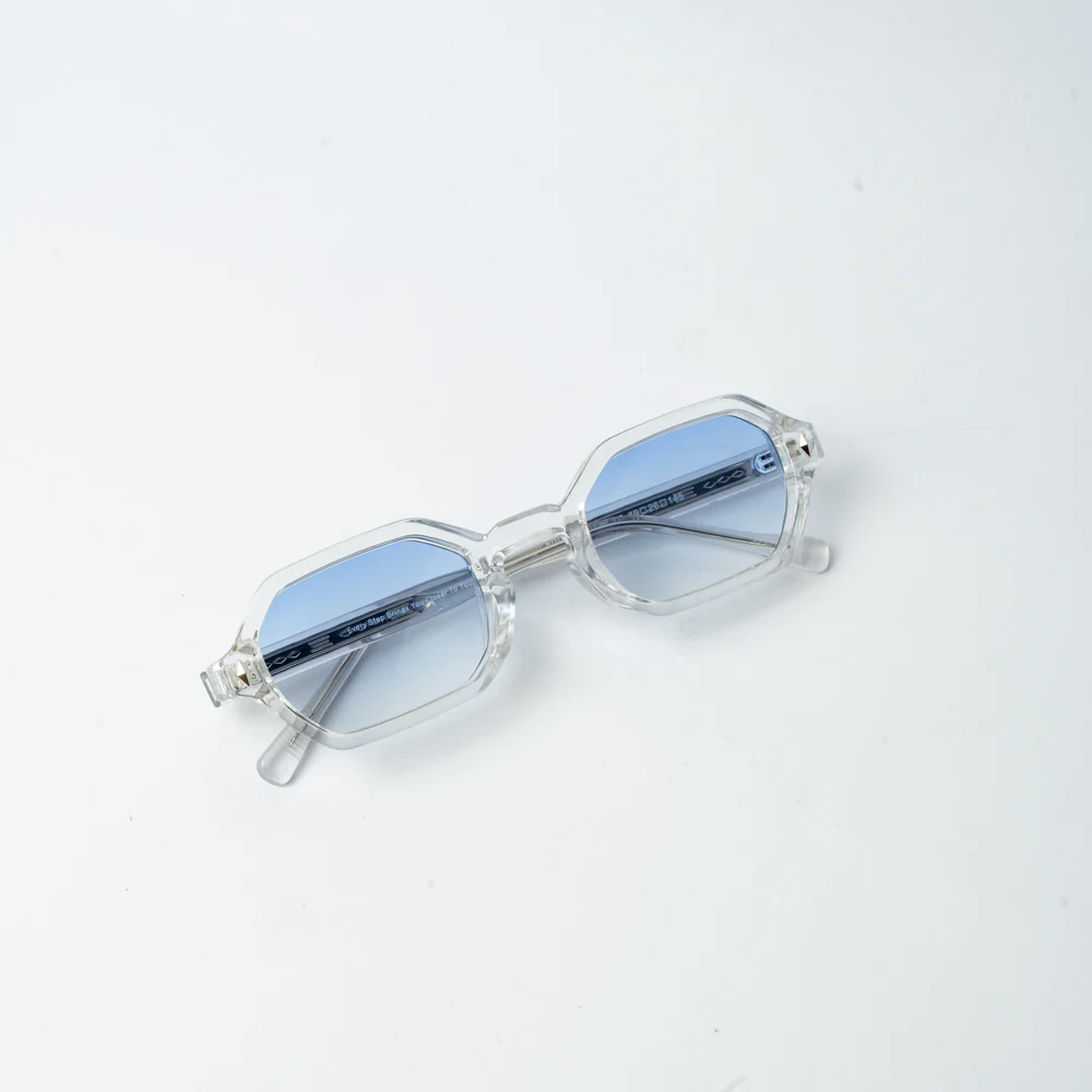 VAYO Aurora Bold Square Women's Sunglass Blue