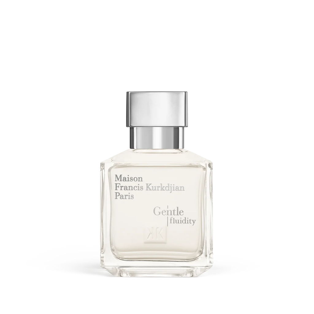 Maison Francis Kurkdjian Gentle Fluidity Silver Eau de Parfum 70ml bottle with clear liquid and a silver-toned cap.
