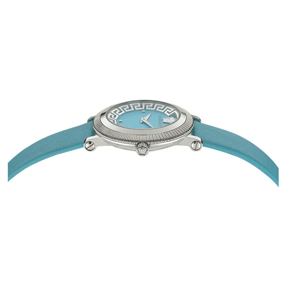 Versace Greca Flourish Leather Watch VERSACE, GRECA FLOURISH Versace Greca Flourish Leather Watch VERSACE, GRECA FLOURISH