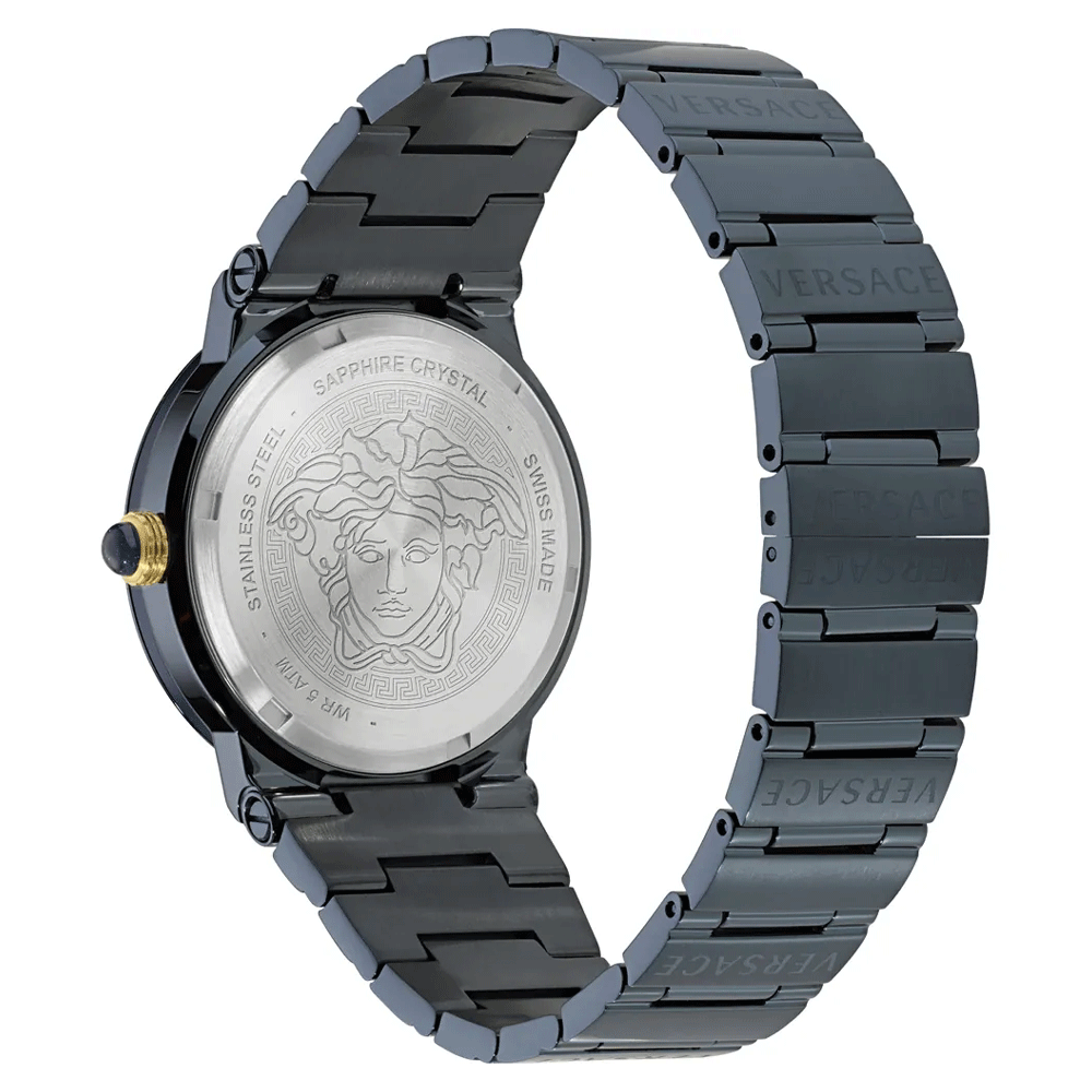 ساعة فيرساتشي جريكا بشعار Moonphase للسيدات