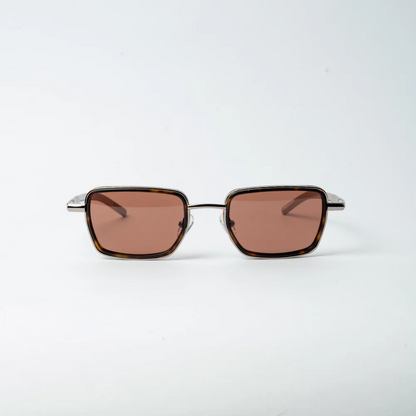 VAYO Classic Rectangle Sunglass Brown