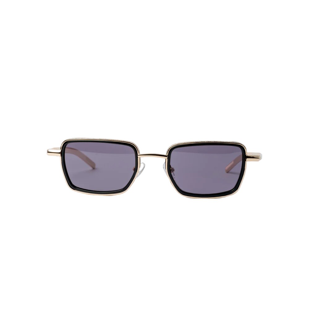 VAYO Ember Polarized Rectangular Sunglass Black