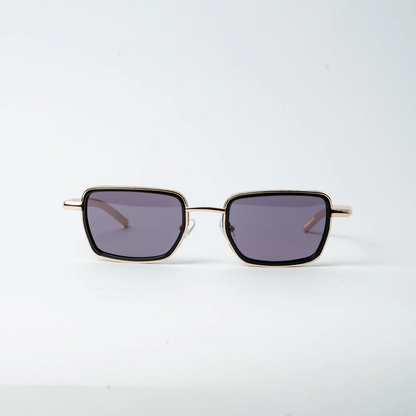 VAYO Ember Polarized Rectangular Sunglass Black