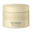 Pale cream Sensai Enriching Mask for Scalp & Hair in a round jar with a flat lid and radiating line pattern.