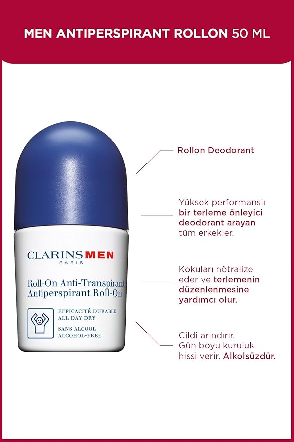 Clarins Men Antiperspirant Roll-On 50ml