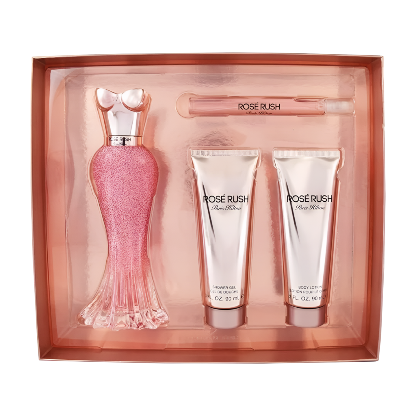 Paris Hilton Rose Rush Eau de Parfum  4-Piece Gift Set for Women