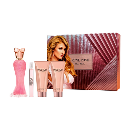 Paris Hilton Rose Rush Eau de Parfum  4-Piece Gift Set for Women