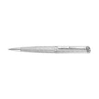 Saint Honoré Paris Celebre Stainless Steel Ballpoint Pen with Deep Brushed Textured Body and Polished Trims