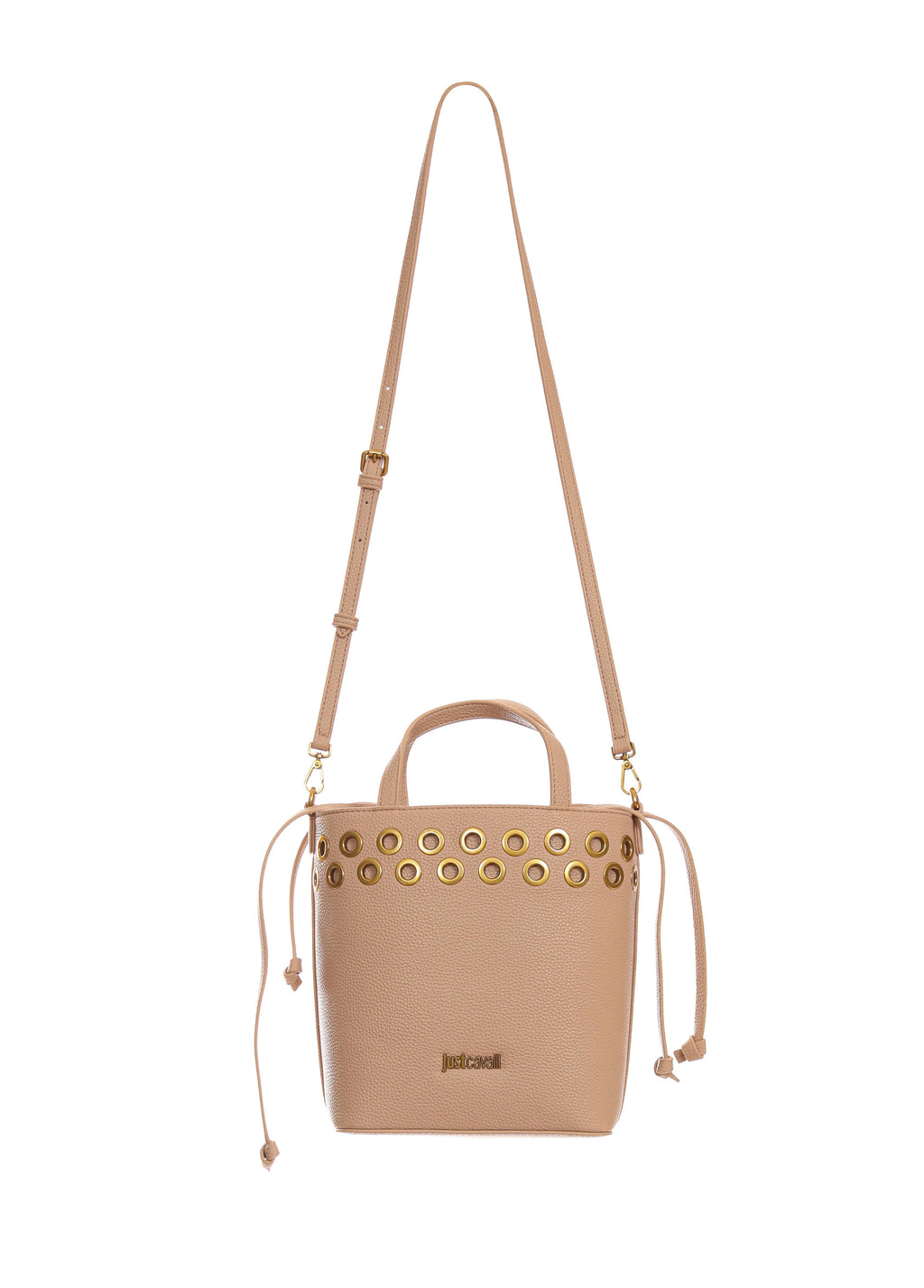 Just Cavalli Women's Mini Pebbled Leather Bucket Bag