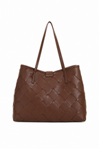 Just Cavalli Women's Woven Leather Tote Bag