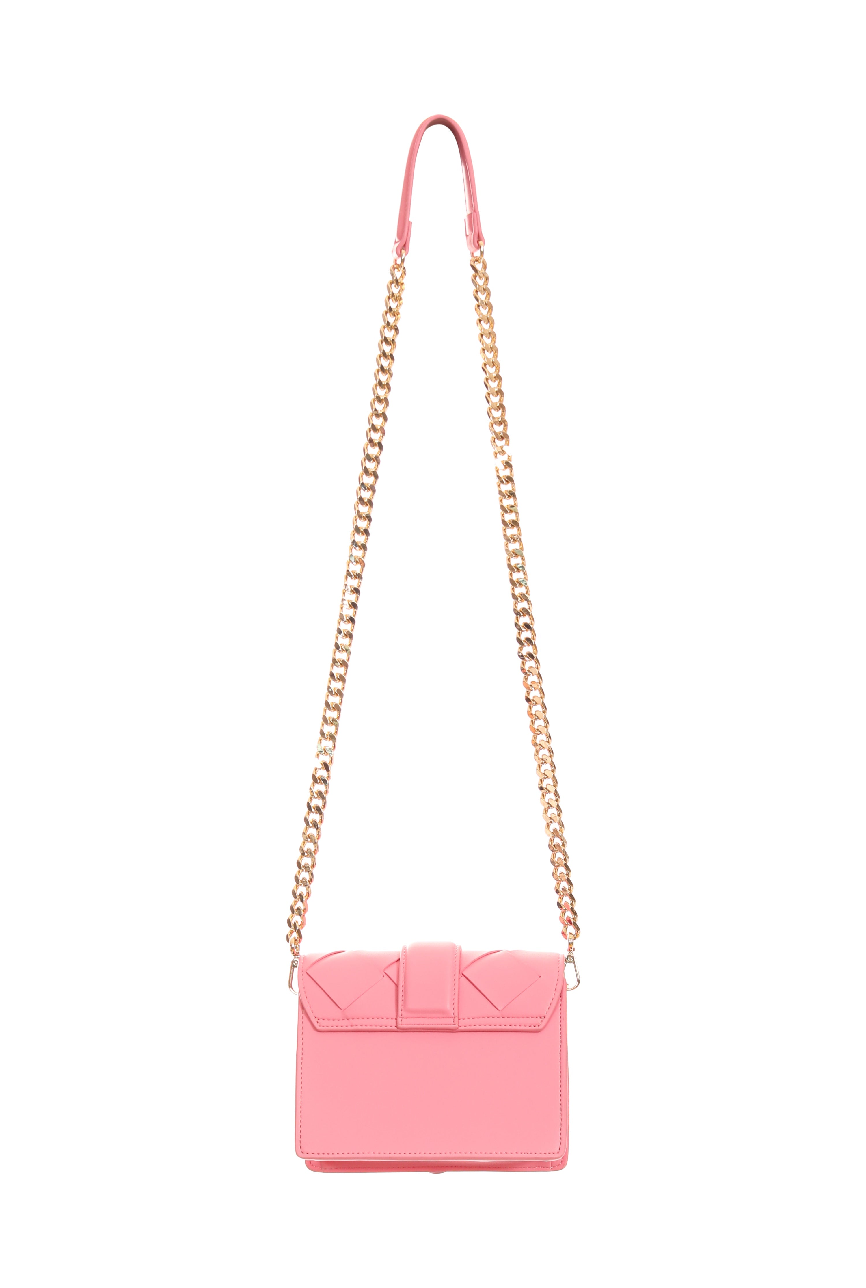Just Cavalli Women's Mini Woven Leather Chain Crossbody Bag