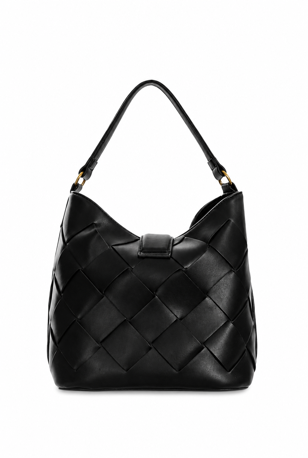 Just Cavalli Women's Black Woven Hobo Shoulder Bag