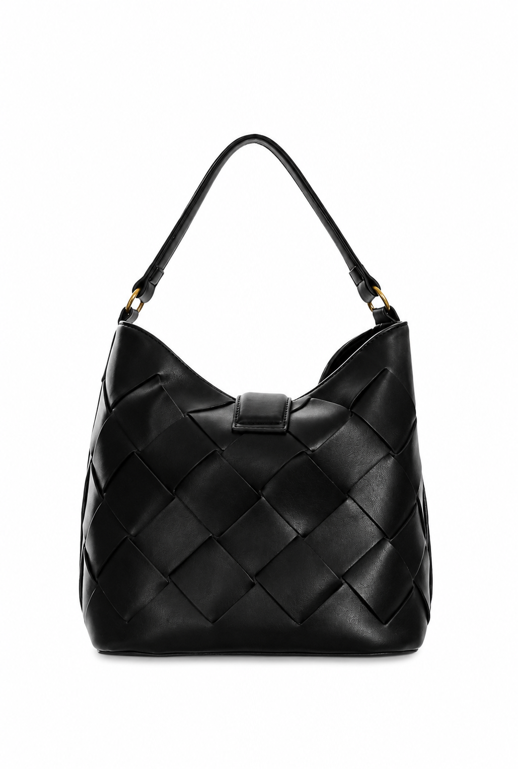Just Cavalli Women's Black Woven Hobo Shoulder Bag