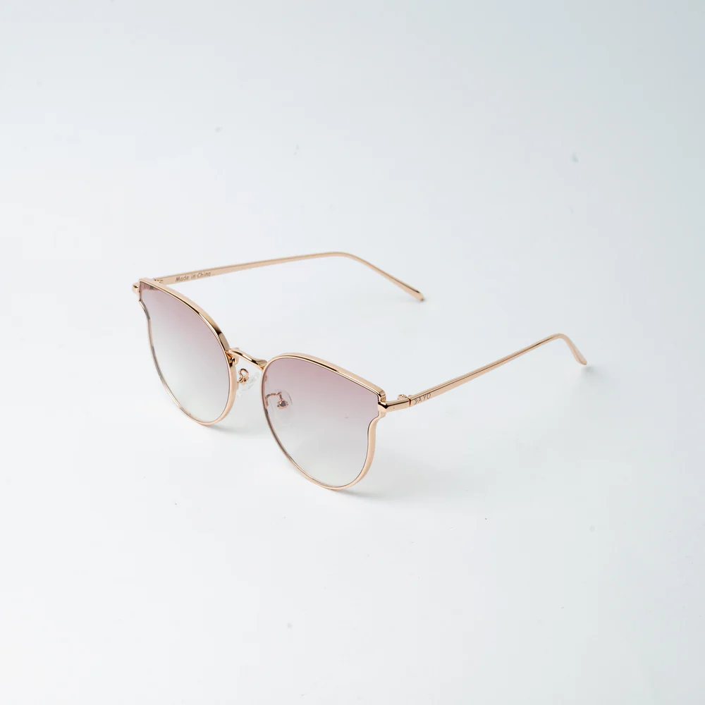 VAYO Aura Rose Gold Cat Eye Sunglass for Women Pink