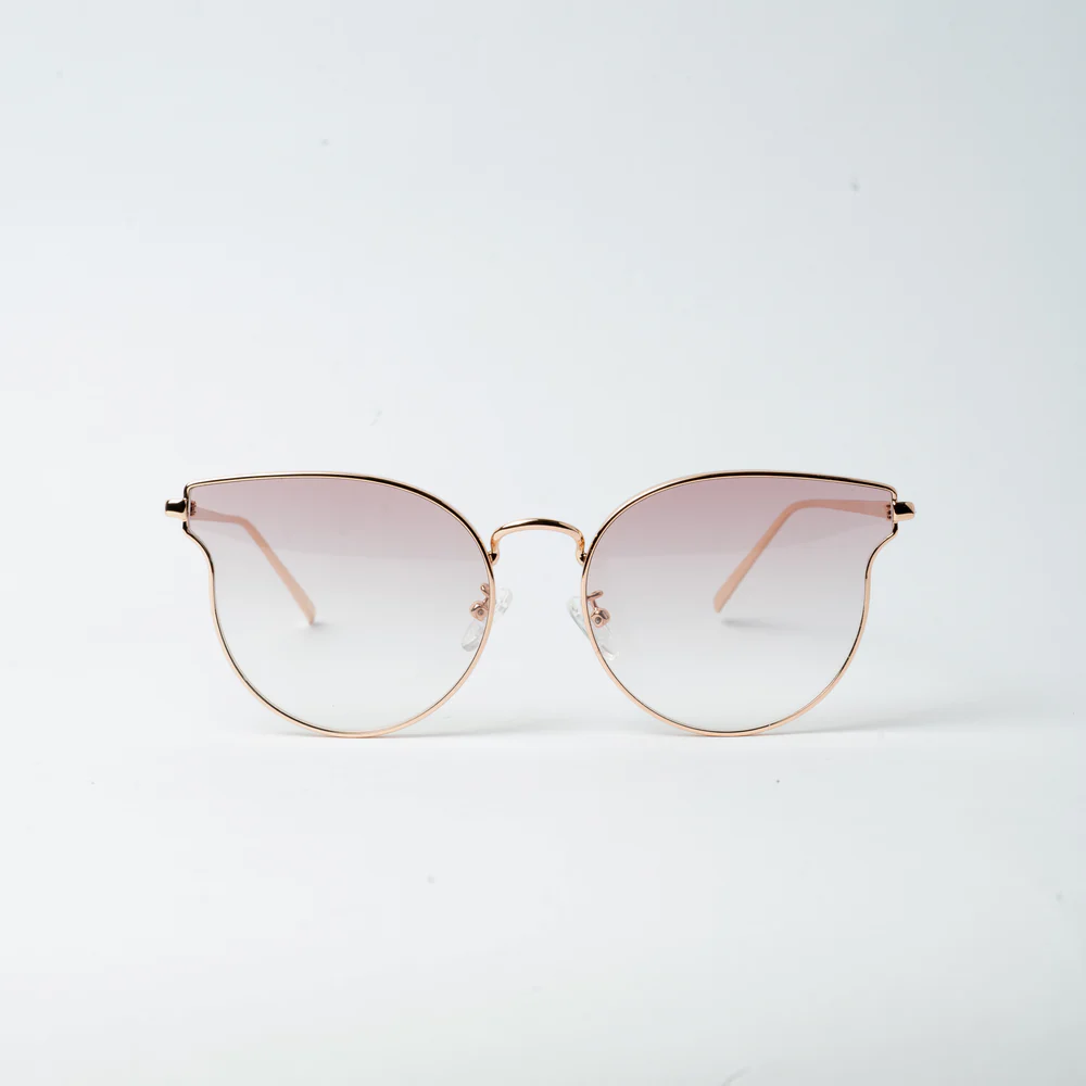 VAYO Aura Rose Gold Cat Eye Sunglass for Women Pink