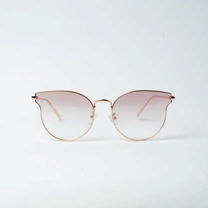 VAYO Aura Rose Gold Cat Eye Sunglass for Women Pink