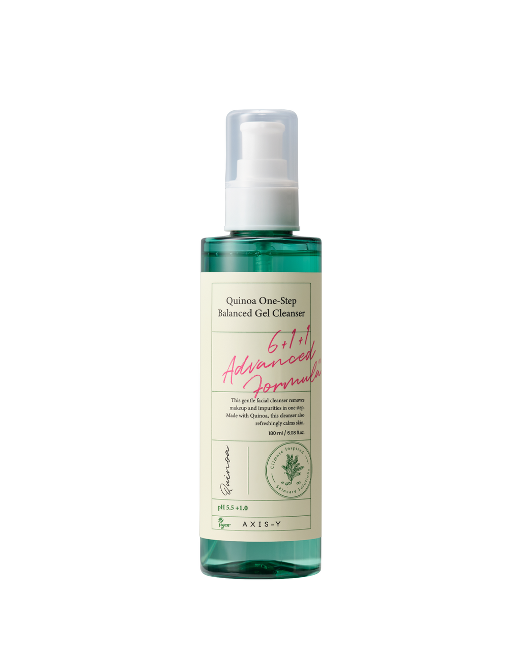 AXIS-Y Quini One-Step Balanced Gel Cleanser 180ml gentle daily facial cleanser for fresh and balanced-looking skin