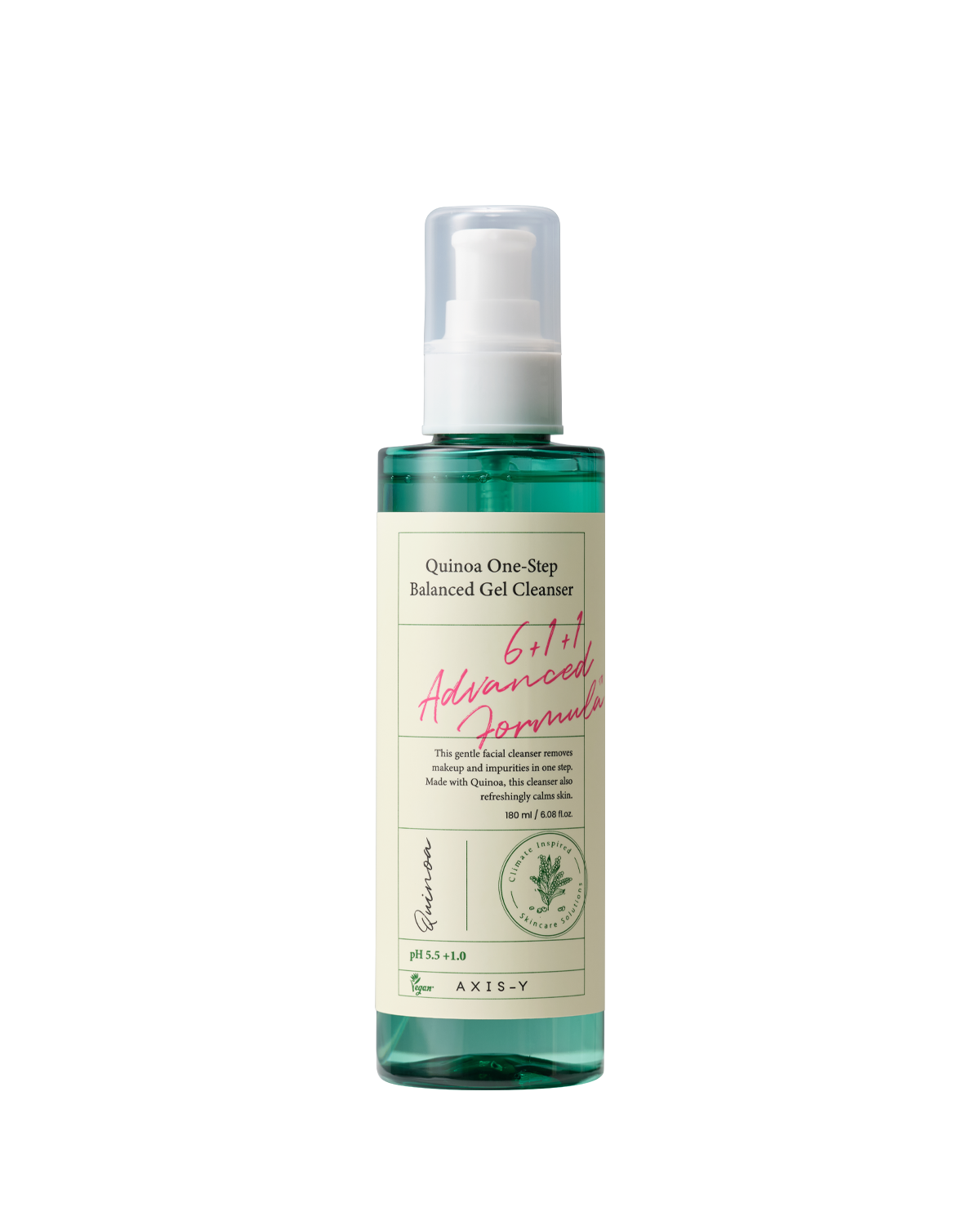 AXIS-Y Quini One-Step Balanced Gel Cleanser 180ml gentle daily facial cleanser for fresh and balanced-looking skin