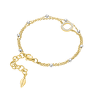 Police Ayara Crystal & Beads Twin Chain Bracelet