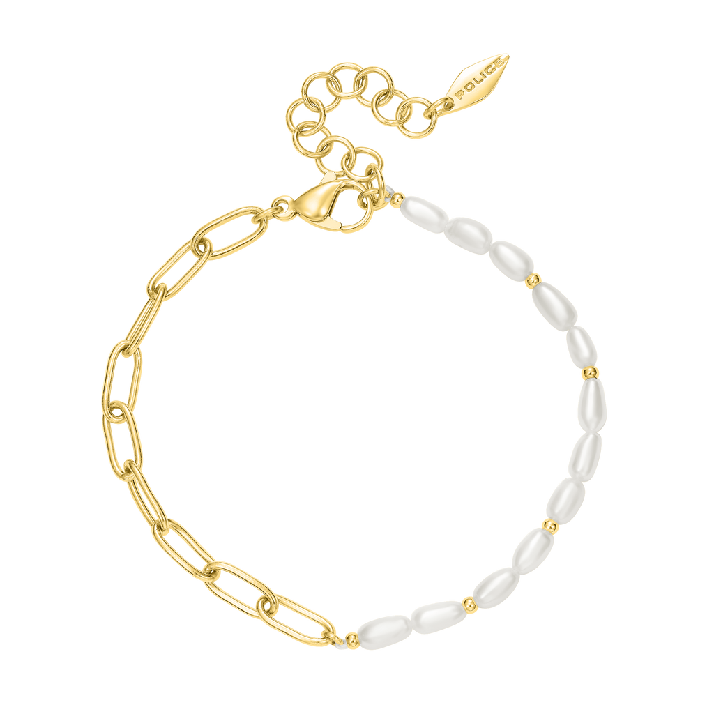 Police Ayara Pearl Beads & Links Bracelet