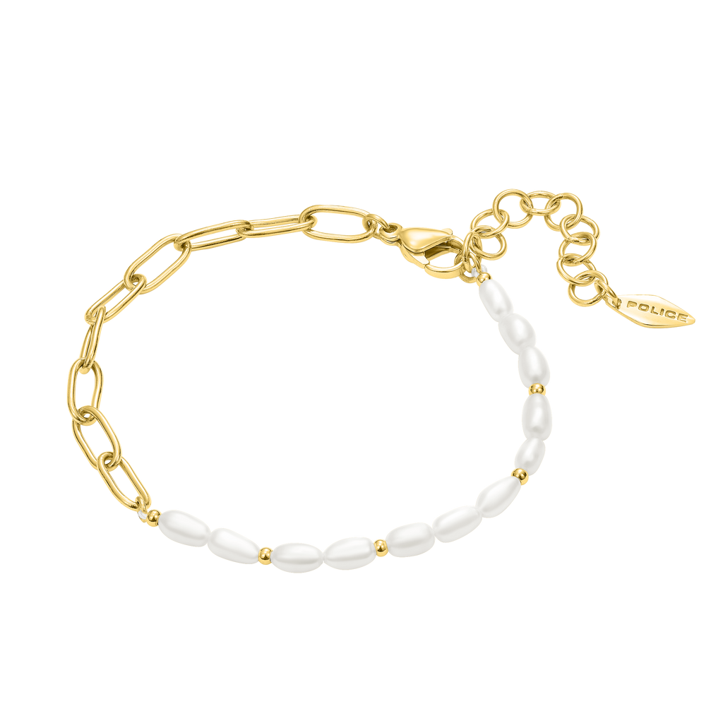 Police Ayara Pearl Beads & Links Bracelet