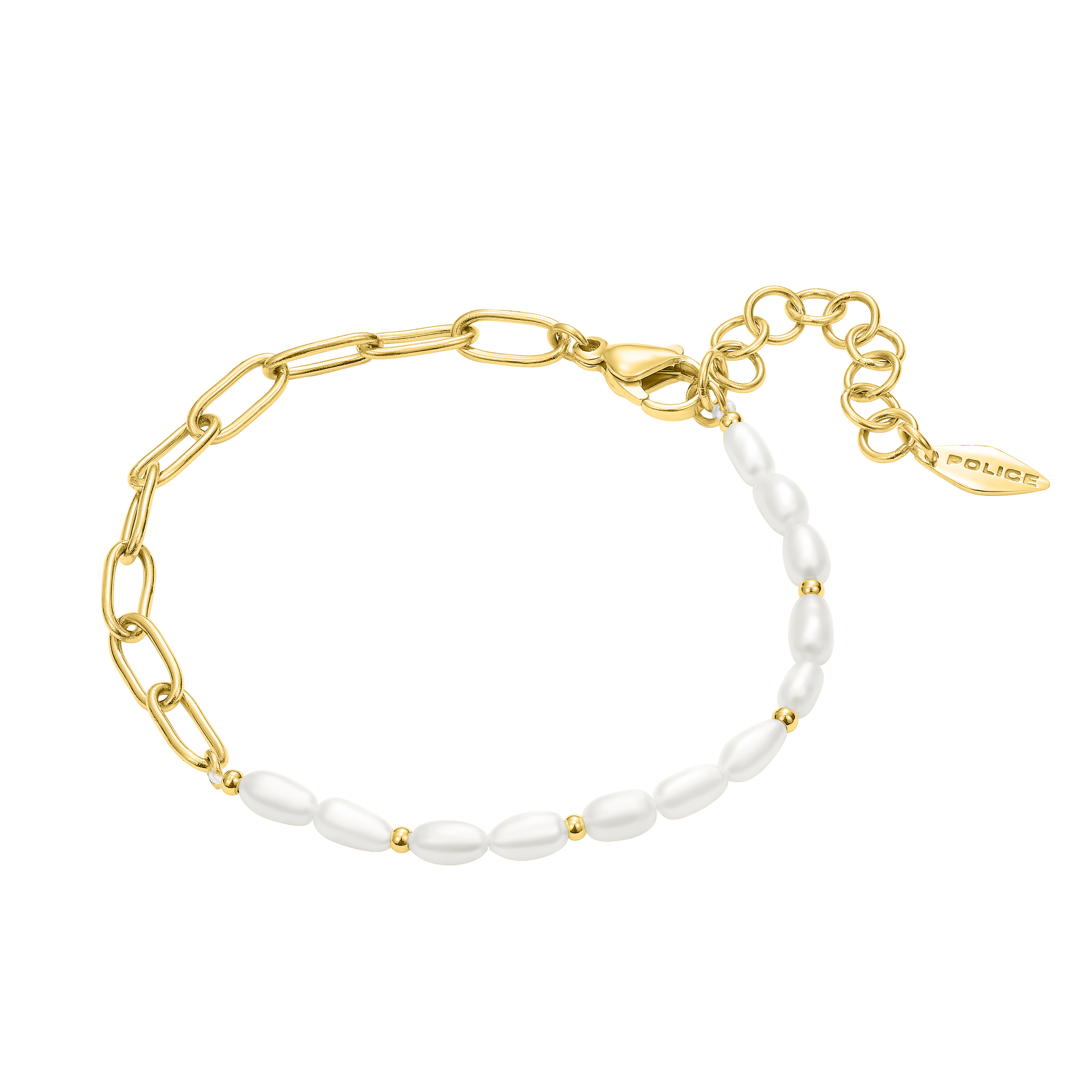 Police Ayara Pearl Beads &amp; Links Bracelet