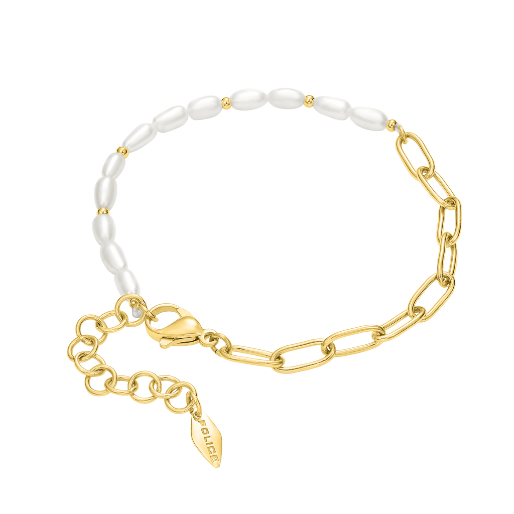 Police Ayara Pearl Beads & Links Bracelet