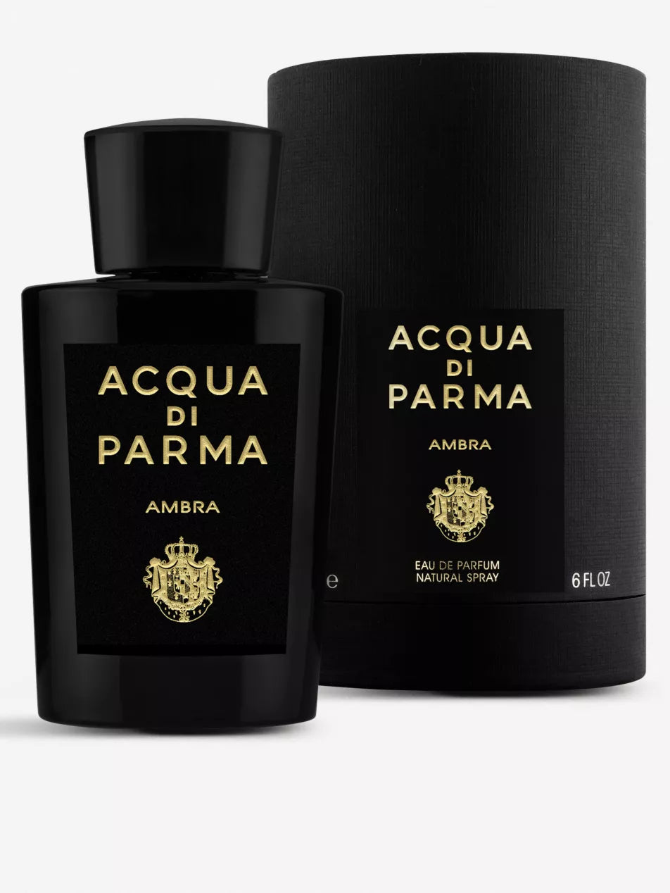 Acqua di Parma Signature Ambra Eau de Parfum 100ml luxury amber fragrance available online at Paris Gallery Qatar