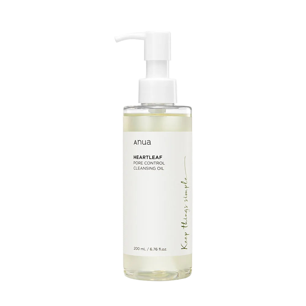 Anua Heartleaf Pore Control Cleansing Oil 200ml deep cleansing oil for pore care and makeup removal
