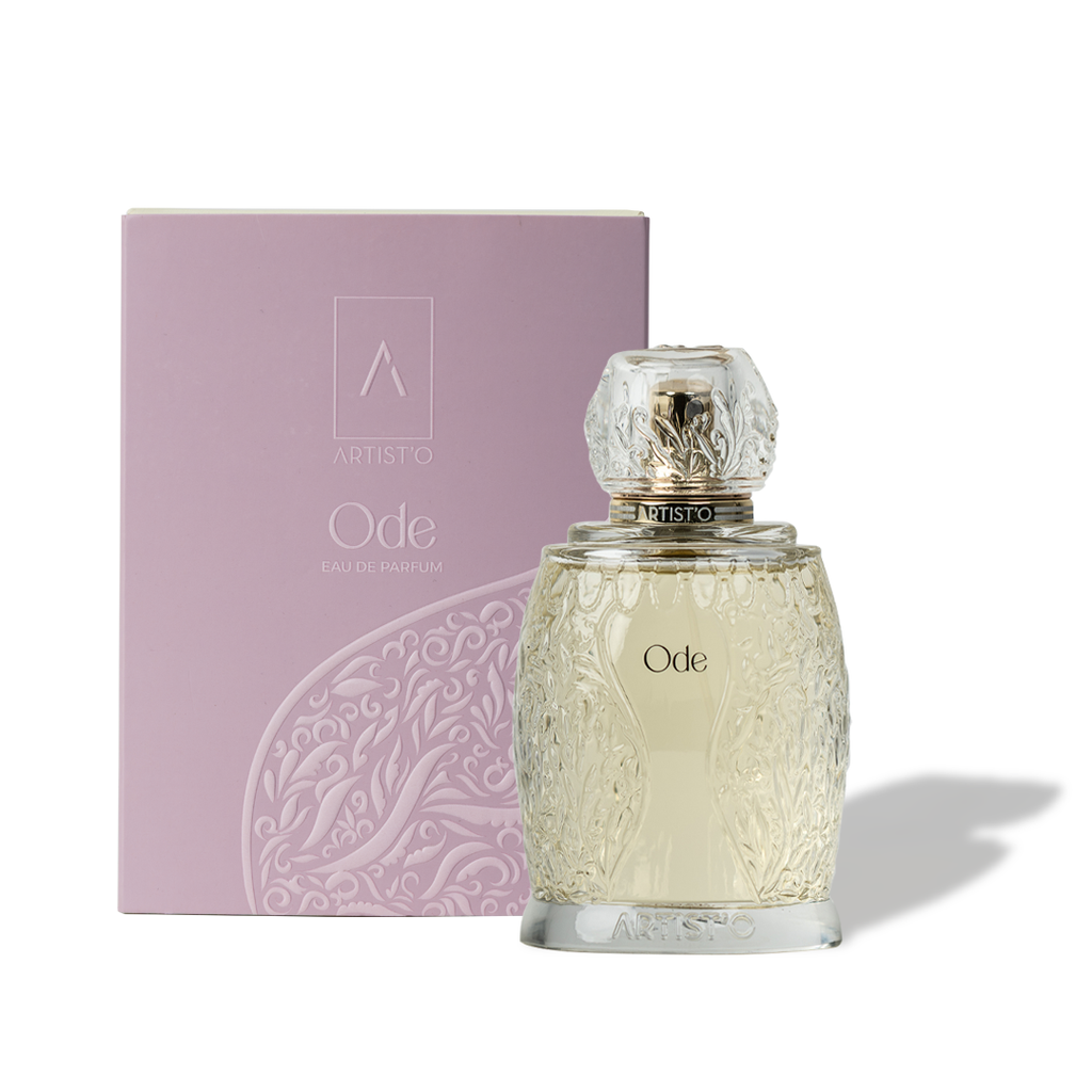 Artisto Ode Eau de Parfum 100ml luxury fragrance bottle with elegant glass design – Shop Now Online